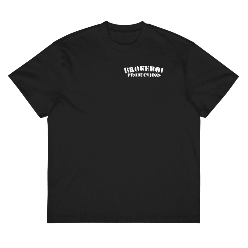 Black hero tee front