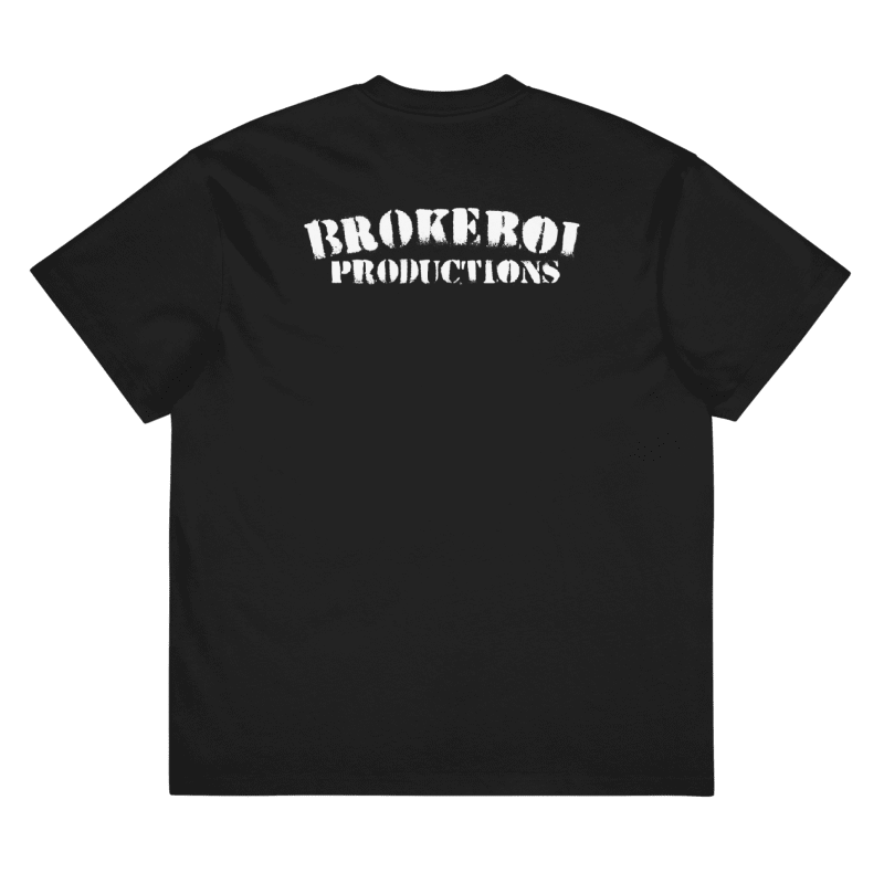Black hero tee back