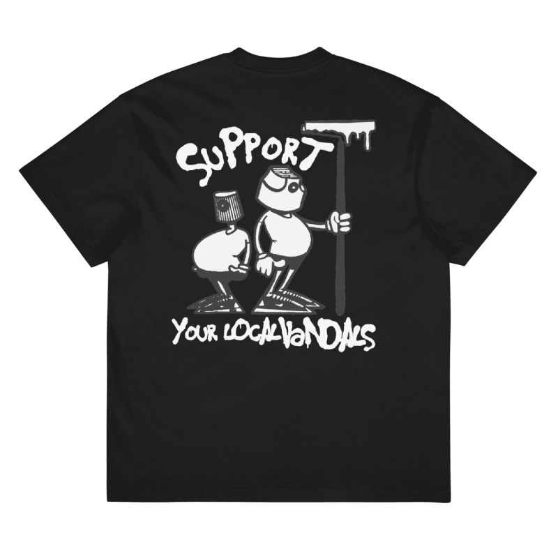 Black Vandals tee back